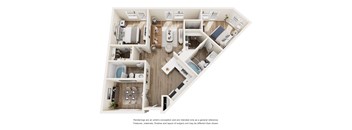 Bastrop Floor Plan at Vue Fitzhugh, Dallas, 75204