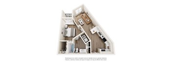 Blanco Floor Plan at Vue Fitzhugh, Texas, 75204