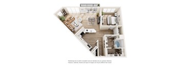 L200 Floor Plan at Vue Fitzhugh, Texas, 75204