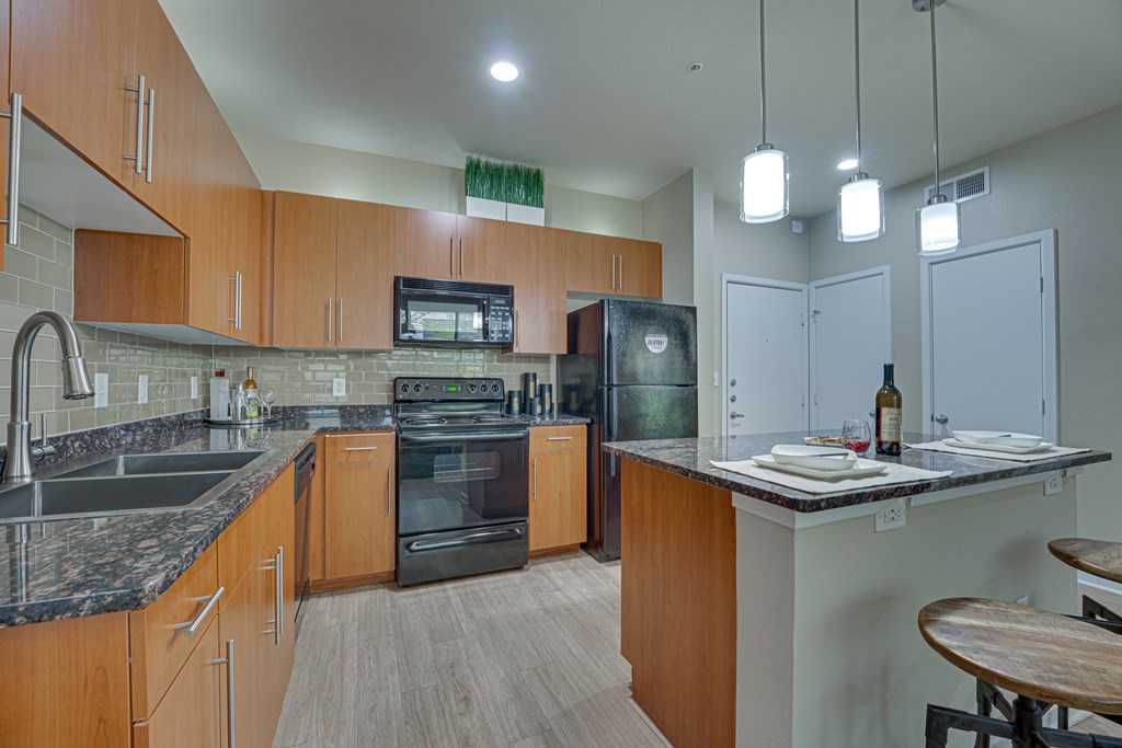 Island Kitchen at Vue Greenville, Dallas