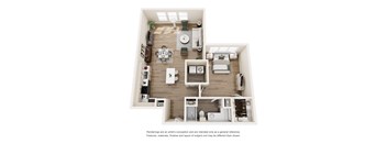 St Paul Floor Plan at Vue Greenville, Dallas, 75206