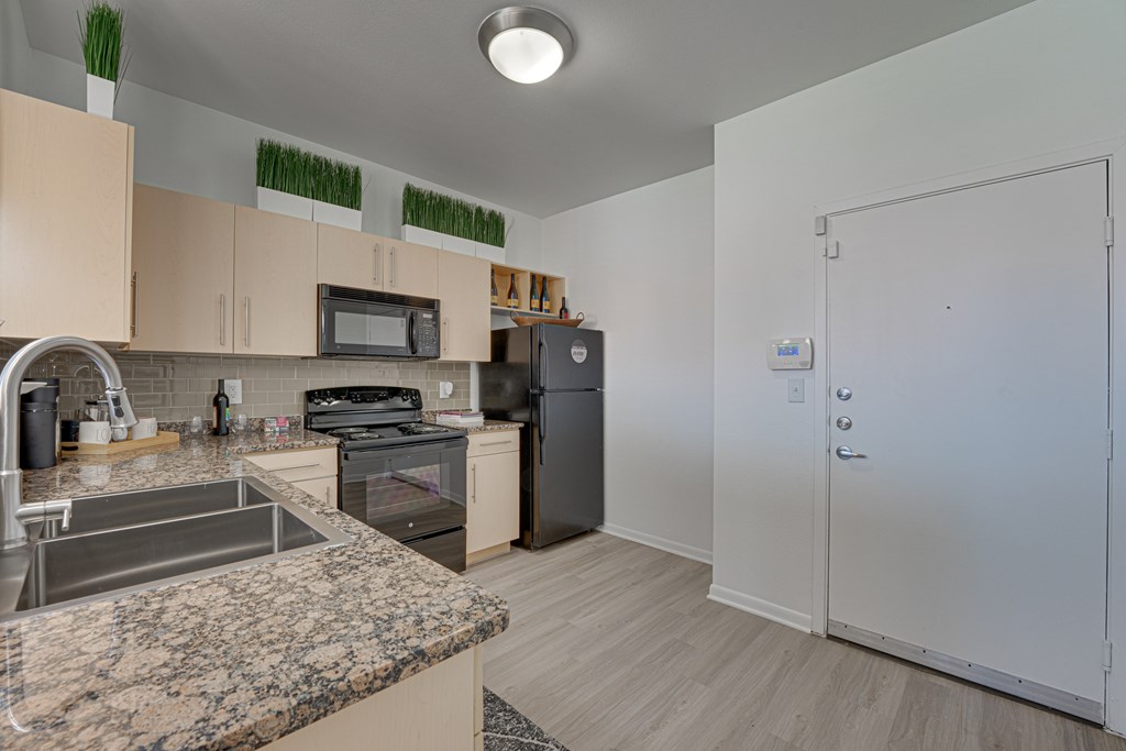 Sink With Faucet at Vue Live Oak, Dallas, Texas