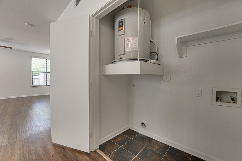 Washer Dryer Connection at Vue Live Oak, Dallas, Texas