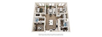 Lemmon Floor Plan at Vue Greenville, Dallas, Texas