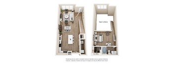 Pearl Floor Plan at Vue Greenville, Dallas, TX, 75206