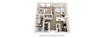 Skyline Floor Plan at Vue Greenville, Dallas, TX, 75206