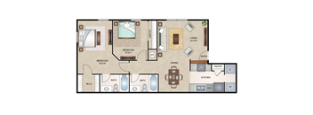 Willow Floor Plan Layout  at Arbors Of Cleburne, Cleburne, TX