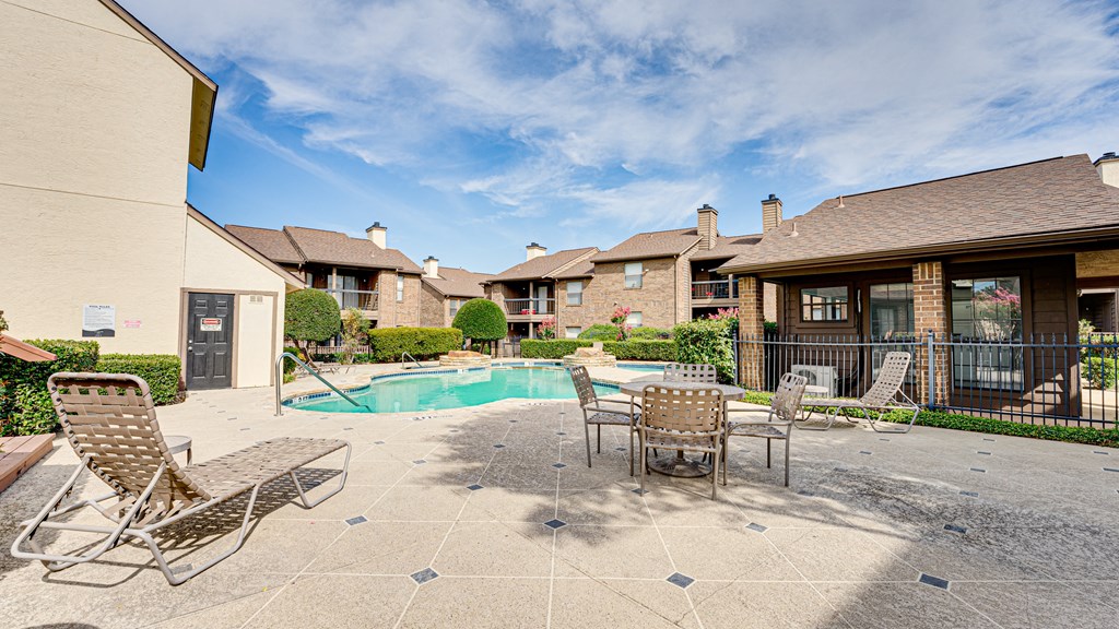 Poolside Sundeck at Woodland Hills, Irving, TX
