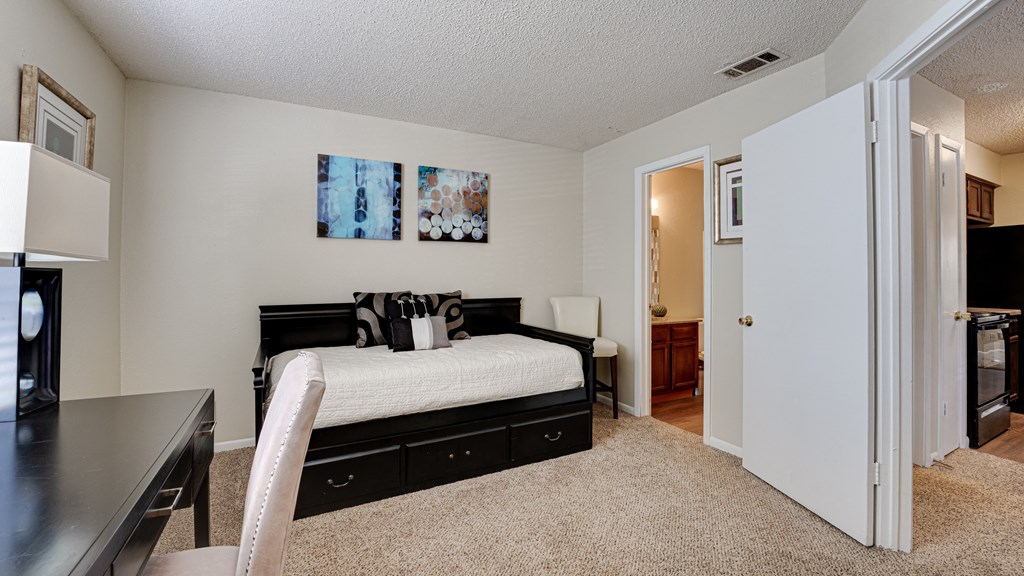 Bedroom With Bathroom at Woodland Hills, Texas