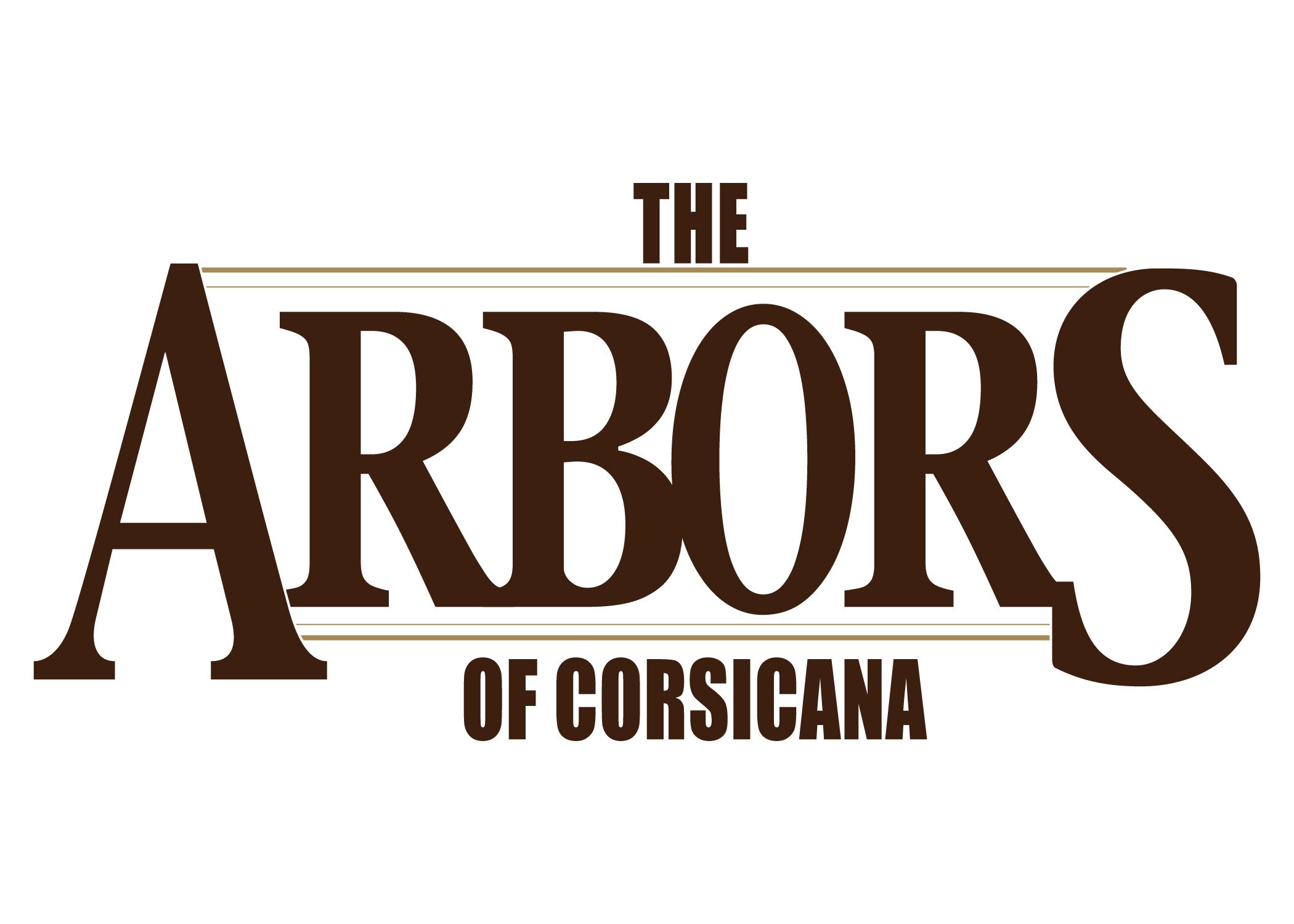 The logo for The Arbors of Corsicana.