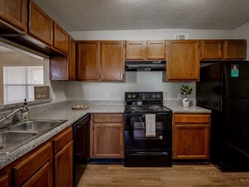 kitchen view at Towne Centre Village, Mesquite, TX