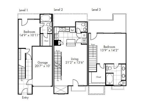 Luling Floor Plan at Vue Live Oak, Texas