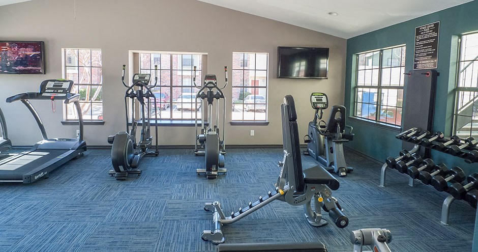 State-Of-The-Art Gym And Spin Studio at Timberglen Apartments, Dallas