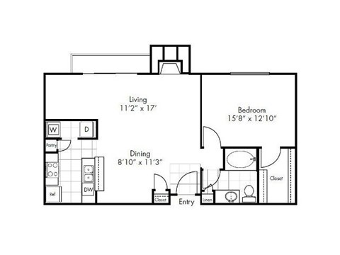 Victoria Floor Plan at Vue Live Oak, Dallas, Texas