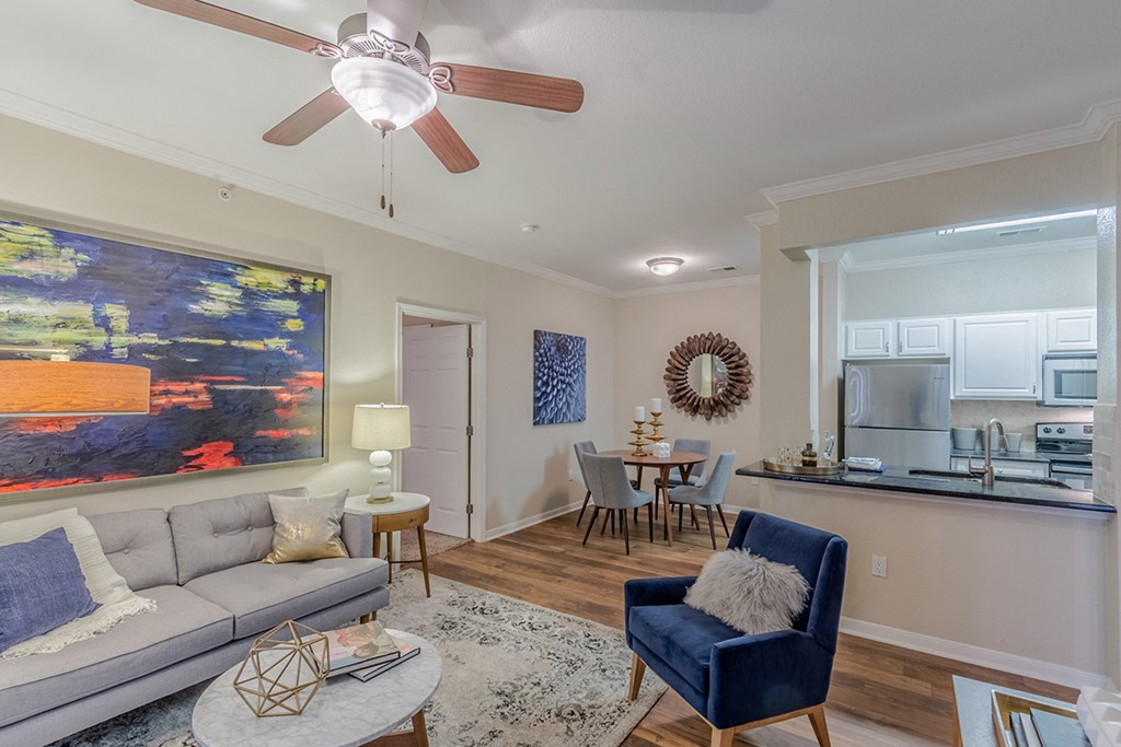 Living And Dining at Wind Dance, Carrollton, TX