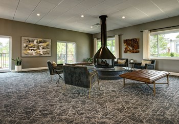 Modern Lounge Room at Foxboro Apartments, Illinois, 60090 - Photo Gallery 2