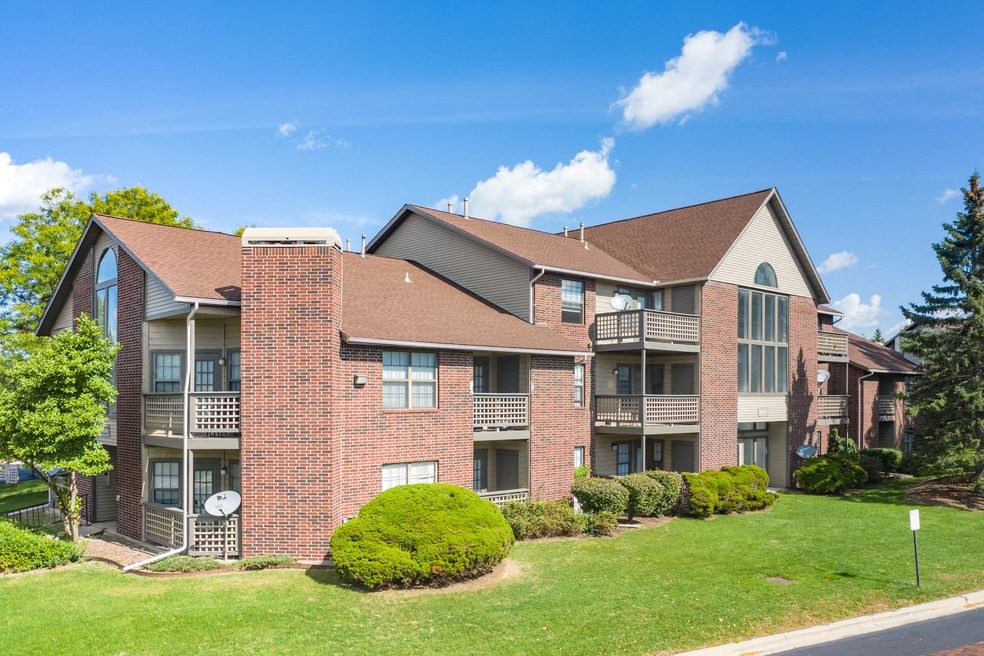 our apartments at the overlook feature a spacious yard with green grass