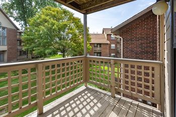 The Addison at Southfield apartment home balcony