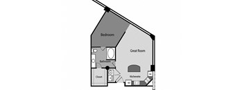A02 floor plan at East End Lofts in Houston, TX