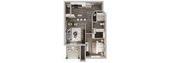 a1 floor plan  1 bedroom  129
