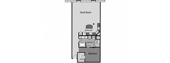 loft floor plan  the residences at city center apartments