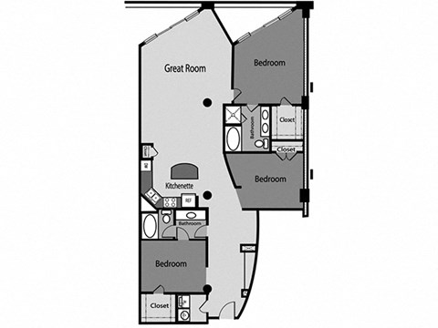 a floor plan of a 555 sq ft