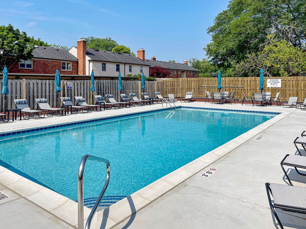 our apartments showcase a swimming pool
