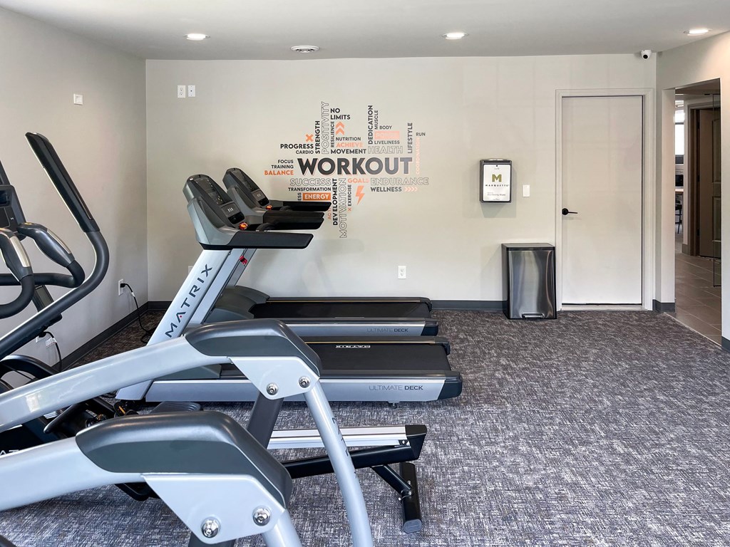 cardio equipment in The Maxwell fitness center
