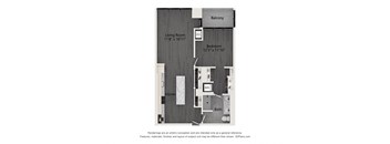 a 1 bedroom floor plan  sutton  503 sq ft