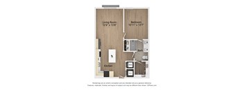 floor plan 1 bedroom floorplan  the residences at