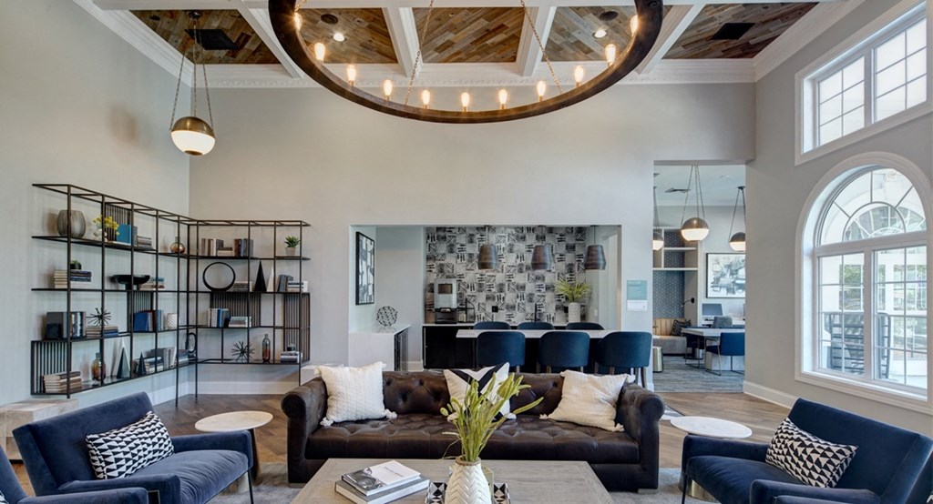 Lounge and work station at