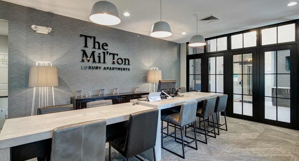 Interior work stations at The Mil'Ton Luxury Apartments - Vernon Hills, IL
