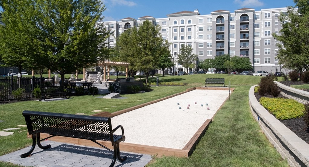 Bocce ball on the grounds of The Mil'Ton in Vernon Hills