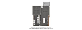 068 sq ft floor plan  1 bedroom  1190 sq ft