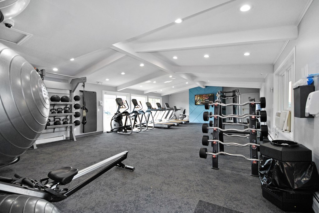 workout equipment and machines in The Haven at Grosse Pointe fitness center