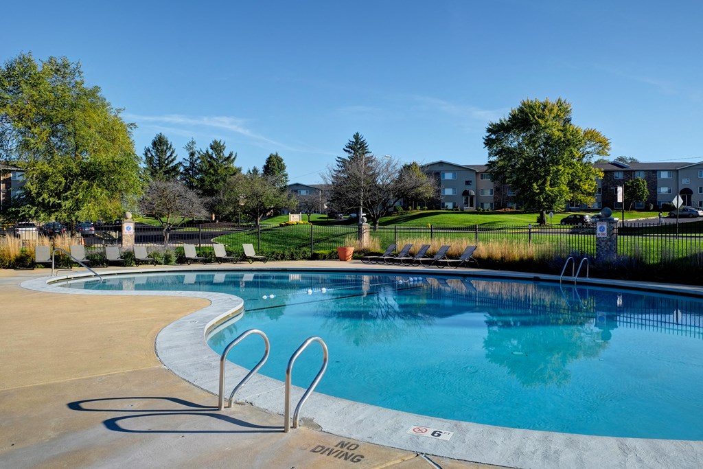 our apartments have a large resort style swimming pool