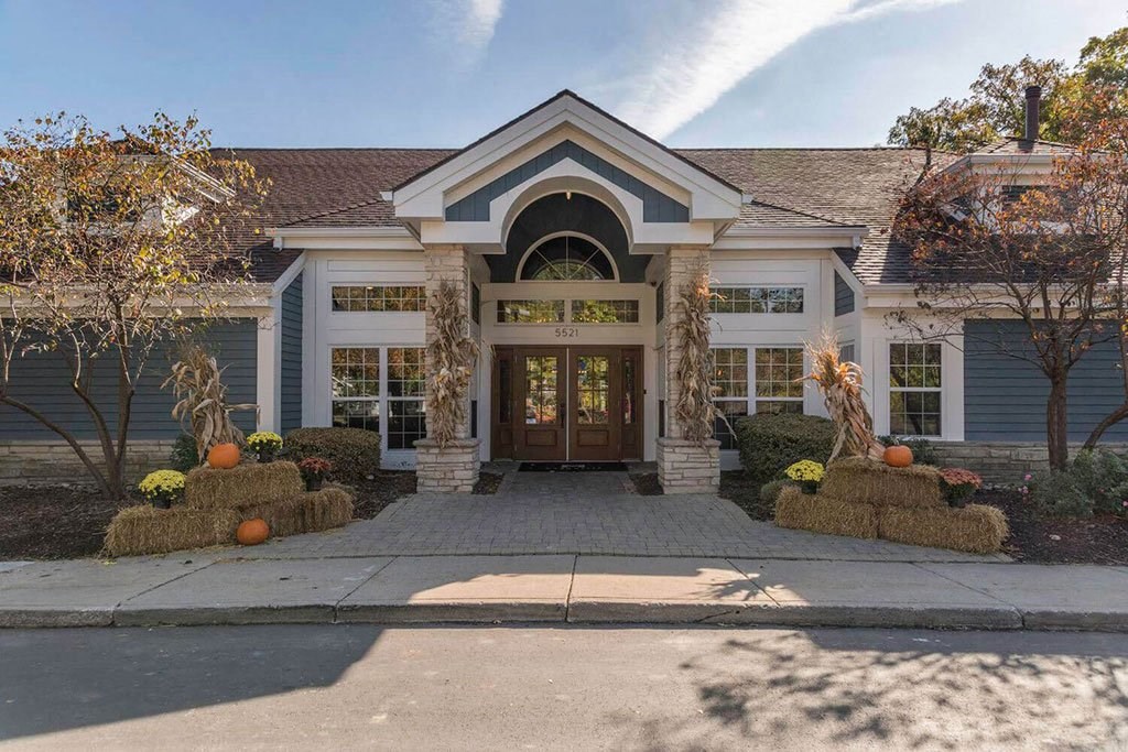 exterior view of the Fairlane Woods apartment building in Dearborn, MI