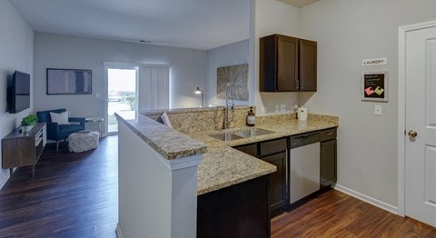 apartment kitchen peninsula