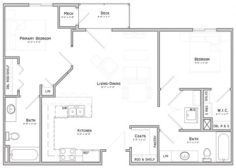 a floor plan of a home