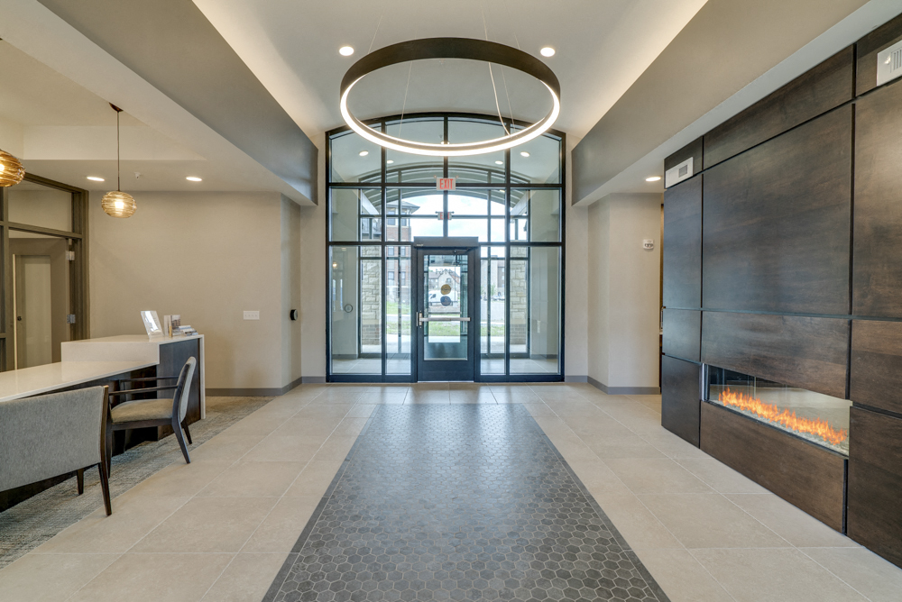 Entryway of Ascend at Woodbury luxury apartments for rent in south Woodbury MN