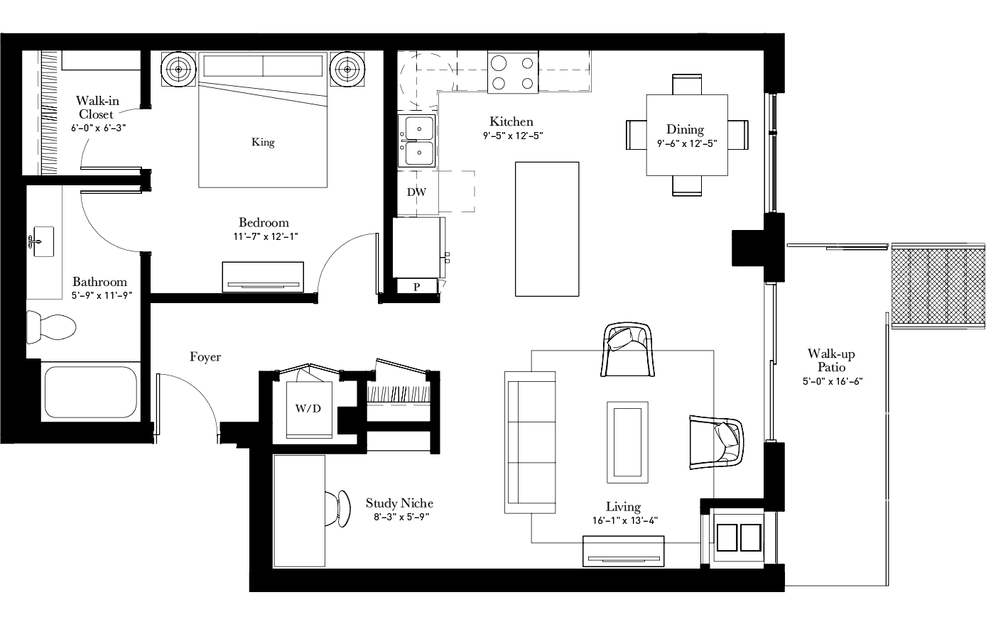 Wintergreen apartment floor plan
