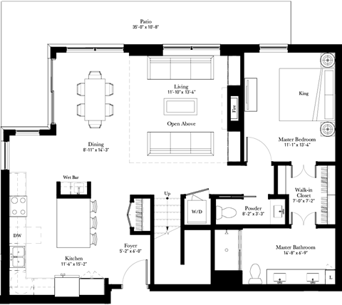 Pyrola town home floor plan