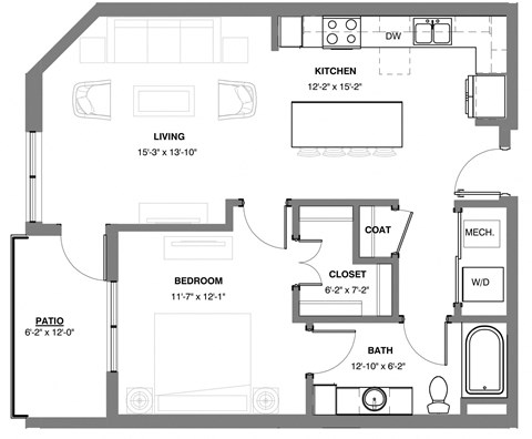 Lynx 1 bedroom apartment