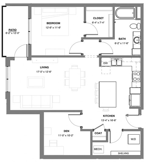 1 bedroom Caribou apartment