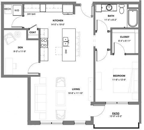1 bedroom Moose apartment