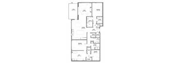 floor plan of two bedroom penthouse