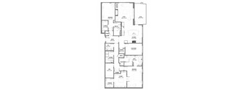 floor plan of two bedroom penthouse