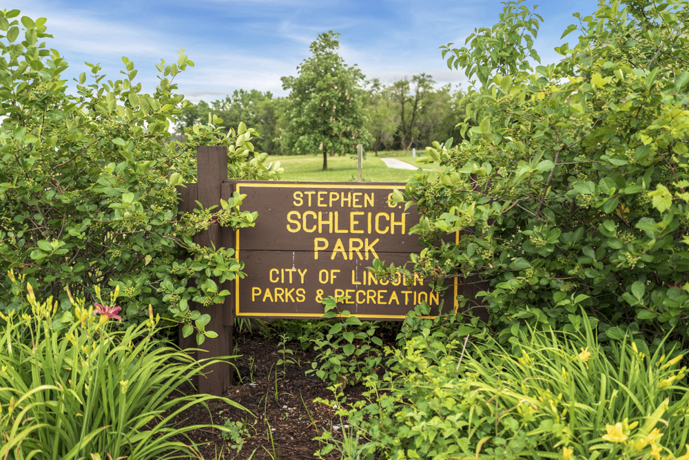 Schleich Park recreation park in Lincoln, NE located near Cascade Pines
