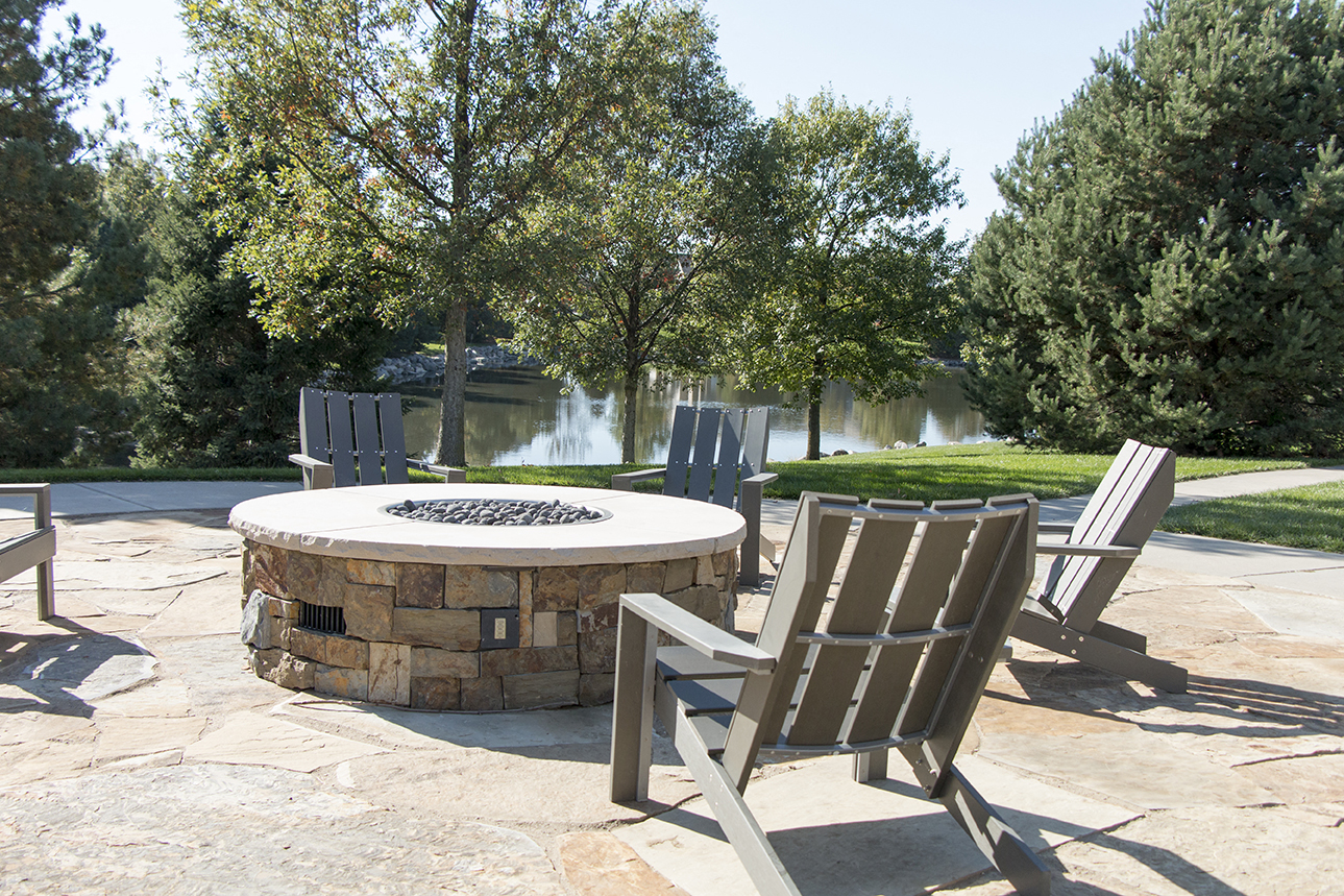 Fire Pit at Stone Ridge Estates Apartments in Lincoln Nebraska