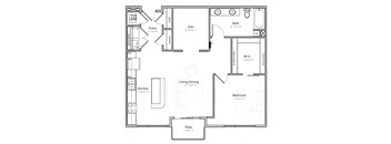 Melody (B5.2) one bedroom one bathroom at Haven at Uptown